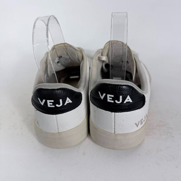 Veja Campo Sneakers Women's 7 White Leather Lace Up Low Top Athletic Shoes - Picture 7 of 10